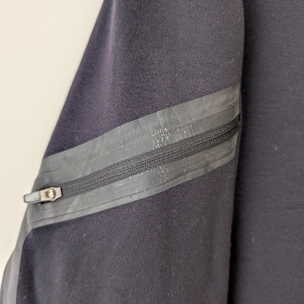 REI Men's 1/2 Zip Fleece Pullover Jacket Black Gray Size M - Picture 7 of 8